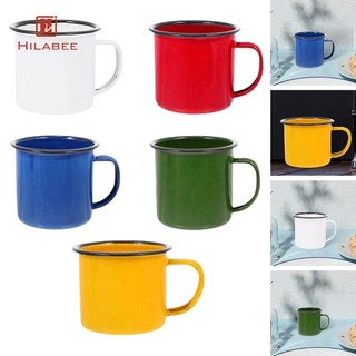 Cốc cà phê tráng men có tay cầm Cốc uống nước cho bàn văn phòng nhà bếp