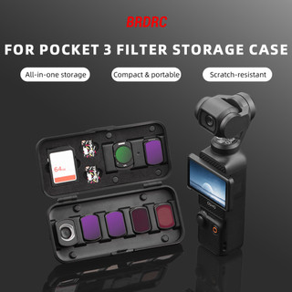 Dành Cho DJI OSMO POCKET 4 / 3 Bộ Lọc Hộp Bảo Quản TF / SD Hộp Thẻ Góc Rộng Macro Ống Kính Bảo Quản Phụ Kiện Máy Ảnh