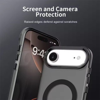 [JLK] Ốp điện thoại mờ sạc không dây hấp phụ từ tính trong suốt cho iPhone 17 Air 16 Pro Max 16 Plus Vỏ silicon mềm