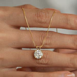 [Đi kèm với chứng chỉ GRA] Vòng cổ Moissanite thật 1CT, Mặt dây chuyền vòng cổ kim cương nữ bạc S925 thời trang — ảnh 5