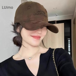 LUImo Mũ Nữ Xuân Hè Nhỏ Tươi Bóng Chày Thời Trang Màu Sắc Tương Phản Đạt Đỉnh Mũ Túi Đôi Đa Năng Mũ Thể Thao SBS