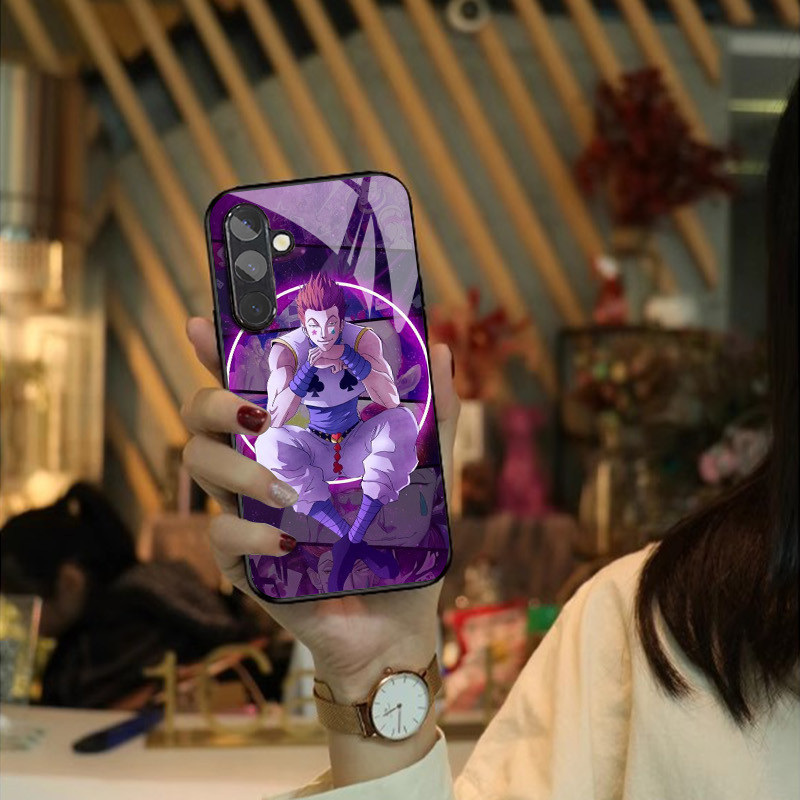 Hunter x Hunter hisoka 08 Kính Cường Lực Ốp Lưng Điện Thoại Samsung Galaxy S9 Plus S10 S10e S20 FE S20 Plus S21 S22 S23 S23 Ultra Note 9 10 Plus Note 20 Ultra Cover