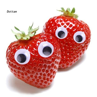 Dottam| 1 Cặp 5cm / 7cm / 10cm / 12cm / 15cm Nam Châm Tủ Lạnh Tự Dính DIY Nhựa Tổng Hợp Đen Trắng Googly Mắt Tủ Lạnh Dán Sổ Lưu Niệm Phụ Kiện