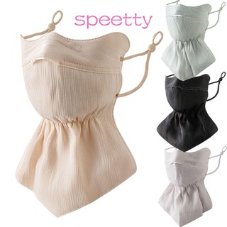 Khăn quàng cổ bằng lụa băng SPEETTY, Bảo vệ cổ khô nhanh, Thời trang UPF50 + Khăn quàng cổ chống tia cực tím thoáng khí dành cho nữ