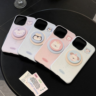 [Sheren] Ốp Điện Thoại Chân Đế Động Vật Nhỏ Thích Hợp Cho i17 16 15 14 13 12 11 pro max Vỏ Bảo Vệ Chống Sốc