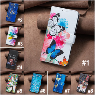 Ốp Lưng TPU Lật Cho Samsung Galaxy A14 A24 A34 A54 A13 A33 A53 A52 A52s A56 5G A72 A12 A04 A04s Bao Da PU In Nhiều Màu Sắc Ví Từ Tính Có Khe Cắm Thẻ Vỏ Đứng
