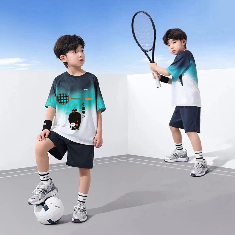 YONEX unisex lưới thoáng khí ngắn tay cầu lông trẻ em, quần vợt, bóng đá, bóng chuyền bộ đồ thể thao tập luyện cho chạy bộ đường dài và thể thao marathon