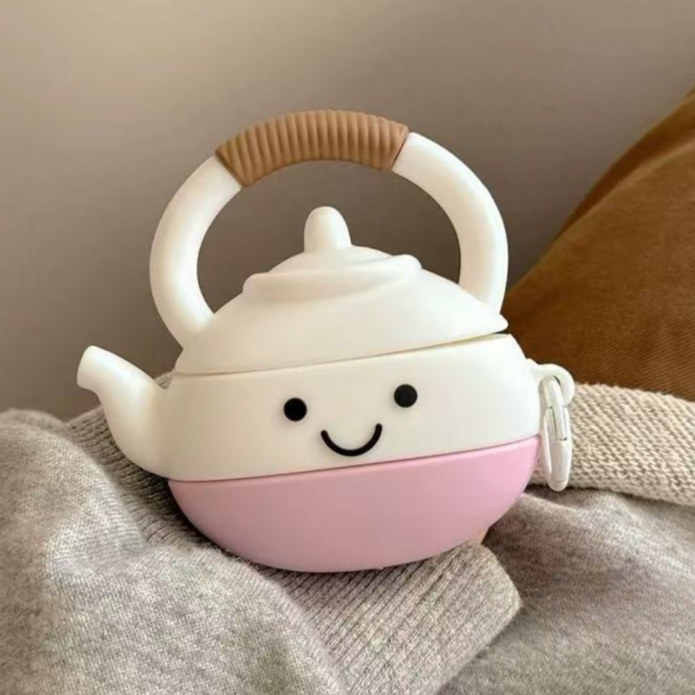 Ốp điện thoại silicon hình gấu bơ dễ thương cho AirPods 4 / 3 / 2 / 1/Pro / Pro2