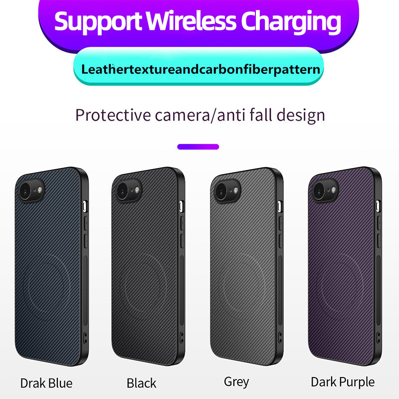 Dành Cho iPhone 17e 16e Chống Sốc Sang Trọng Matte Ốp Lưng Sạc Không Dây Chống Sốc