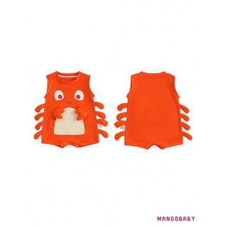 MG-Baby Jumpsuit Không Tay Cổ Tôm Hùm Áo Liền Quần Mùa Hè Cho Bé Gái Bé Trai