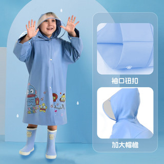Áo mưa trẻ em cho học sinh tiểu học và trung học, áo poncho chống nước dài dày với ngăn đựng ba lô