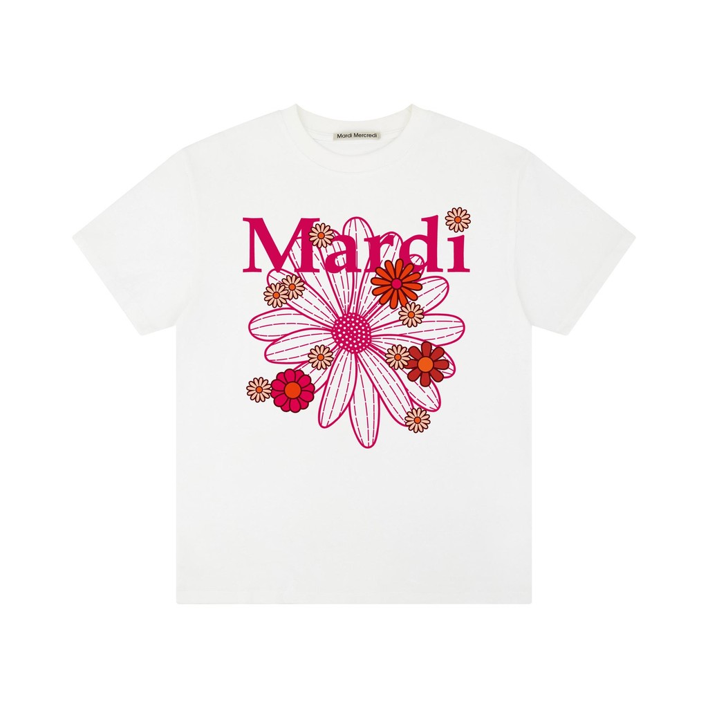 Mardi Designer Thương Hiệu Nhiều Màu Sắc In Hoa Tay Ngắn Nam Nữ Cùng Phong Cách Áo Thun