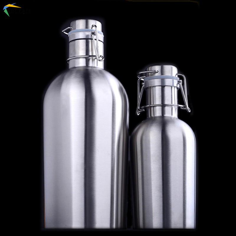 1000ml Swing Top Hip Bình Inox Nhà Bia Growler Chai