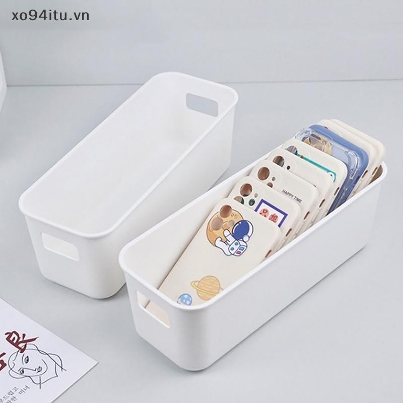 XOITU Máy Tính Để Bàn Đơn Giản Hộp Đựng Điện Thoại Di Động Hộp Bảo Quản Mỹ Phẩm Đa Năng Hộp Sắp Xếp Dung Tích Lớn Đồ Lặt Lặt Lặt Lặt Lặt Viền