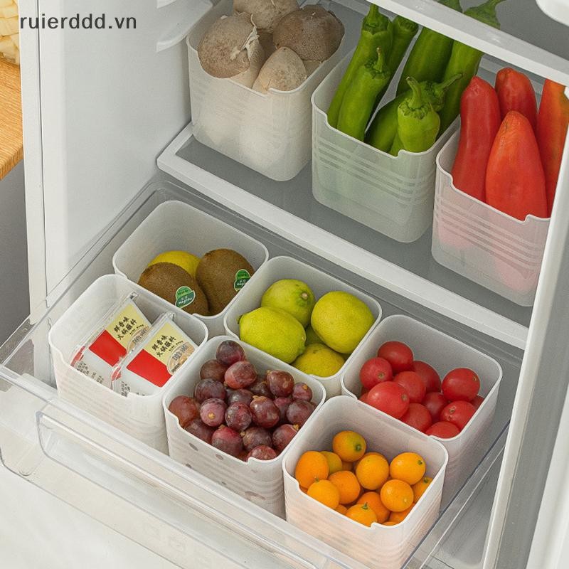 # ruierddd # Tủ Lạnh Thực Phẩm Tươi Hộp Bảo Quản Tủ Lạnh Cửa Bên Trái Cây Rau Củ Hộp Đựng Thực Phẩm Gia Vị Hộp Đựng Nhà Bếp Hộp Bảo Quản.