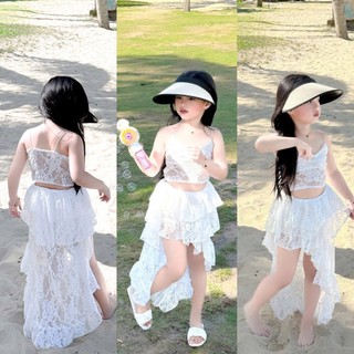 12-30kg Bơi 2s ren mix chân váy dài đuôi cá LT