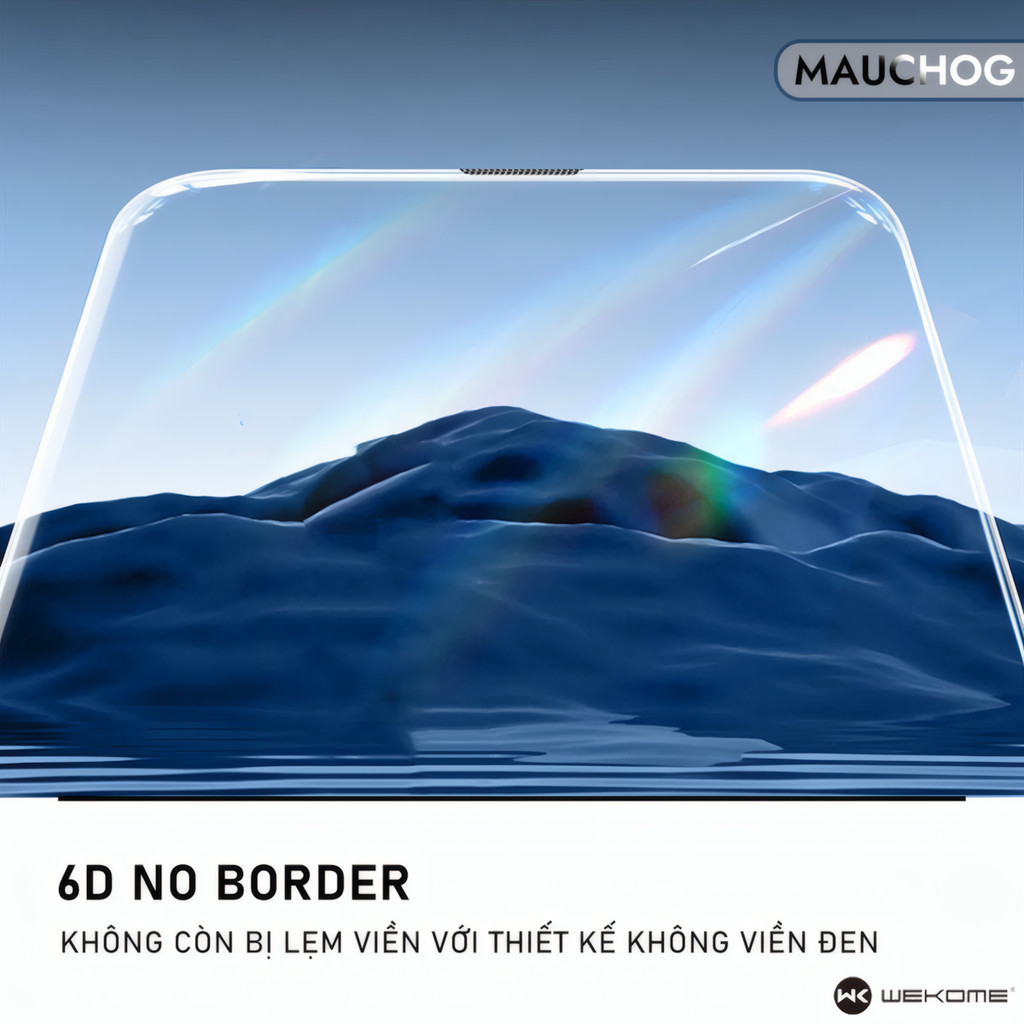Kính Cường Lực Trong Suốt WK  Không Viền Đen Cho Điện Thoại iPhone 17 Pro Max 16 15 14