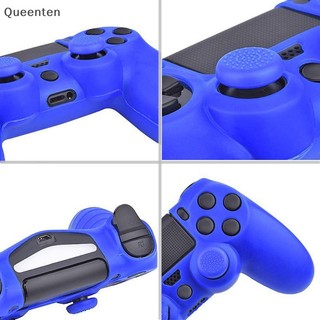 Queenten Mềm Silicone Bảo Vệ Vỏ Điều Khiển Cho 4 Bộ Điều Khiển Da Tay Cầm Chơi Game Có Cần Điều Khiển Tay Cầm Mũ QT