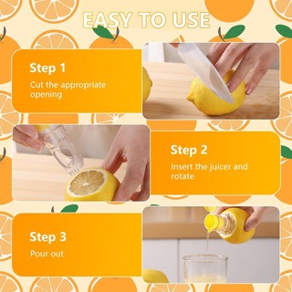 Máy ép chanh 2026 Vít Hướng dẫn sử dụng Máy ép trái cây cam quýt có bộ lọc tích hợp Dễ sử dụng cho cocktail chanh màu cam Sử dụng trong nhà bếp nhựa tái sử dụng cầm tay di động nhỏ gọn