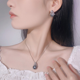 Châu Âu Mỹ ins Phong Cách Mới Zircon Ngọc Trai Bộ Hoa Nữ