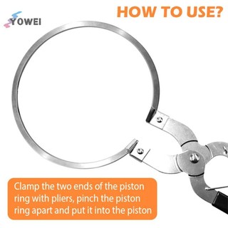 YOWEI Piston Vòng Cài Đặt Piston Vòng Kìm Piston Vòng Máy Nén Dụng Cụ Thép Không Gỉ Bảo Trì Xe Kẹp Động Cơ VN