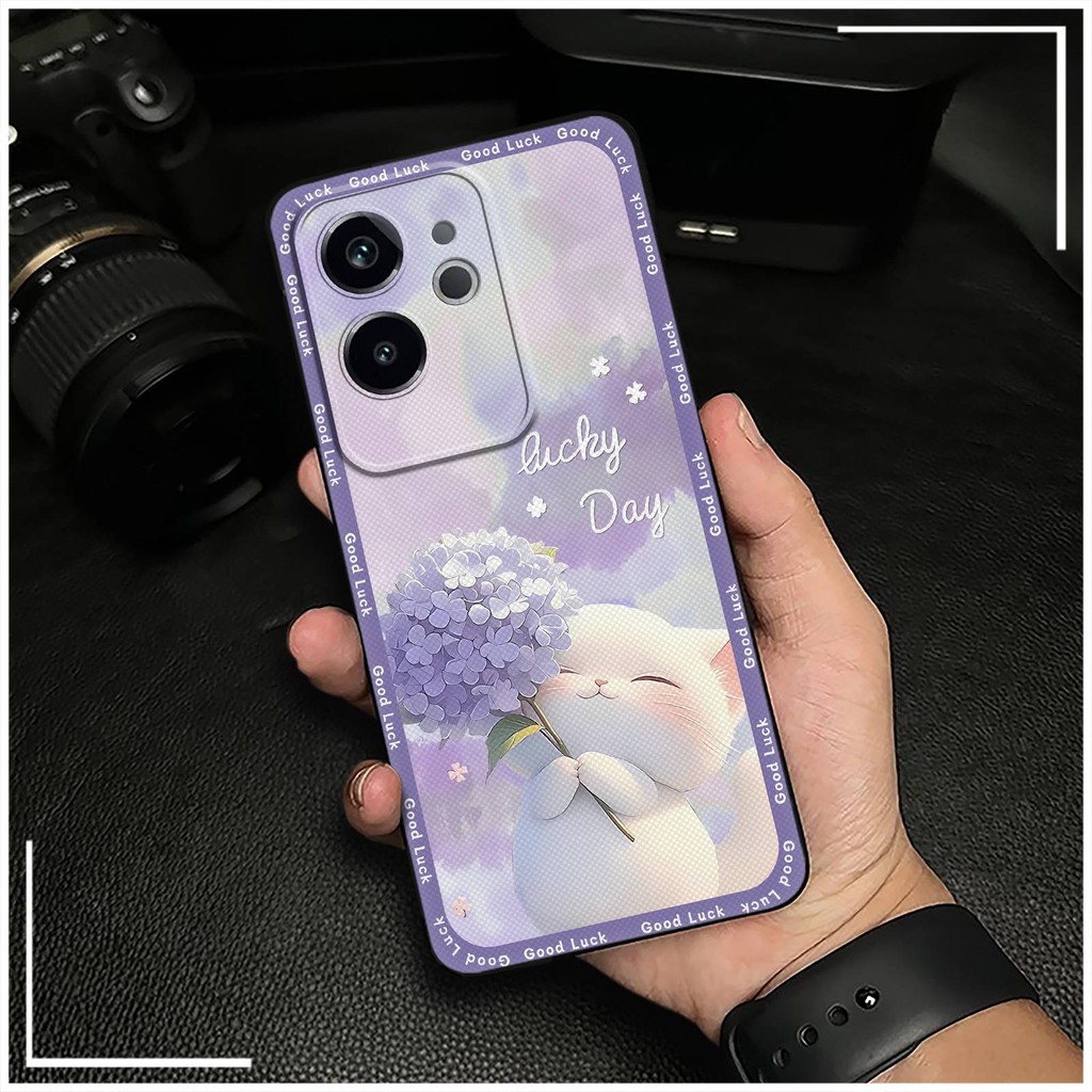 Ốp lưng Realme GT6 Trung Quốc TPU bọc toàn bộ, chống va đập, chống thấm nước, chống bụi, thiết kế hoạt hình, silicon chống sốc