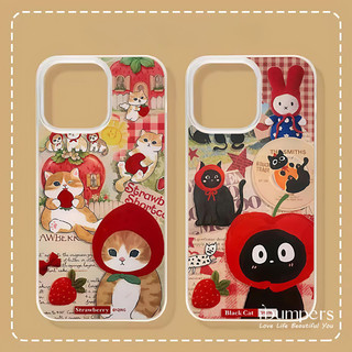 ibumpers Ốp Điện Thoại iPhone Dễ Thương Họa Tiết Mướp Mướp Ốp Lưng Trong Suốt Nhám Mờ Chống Bẩn Chống Sốc Cho IPhone 16 15 14 12 13 11 Pro Max IP 7 8 Plus X XS XR