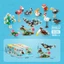 Bộ Đồ Chơi Lắp Ghép Thế Giới Khủng Long, Các khối xây dựng câu đố lego，Mô Hình Lắp Ráp Động Vật Khủng Long
