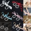 ROLY 1 Cặp Ruy Băng Nơ Vòng Chân, Quà Tặng Giày Cao Gót Sandal Trang Trí Ngọc Trai Dây Xích Chân, Vòng Chân Hai Lớp Nhiều Màu Sắc
