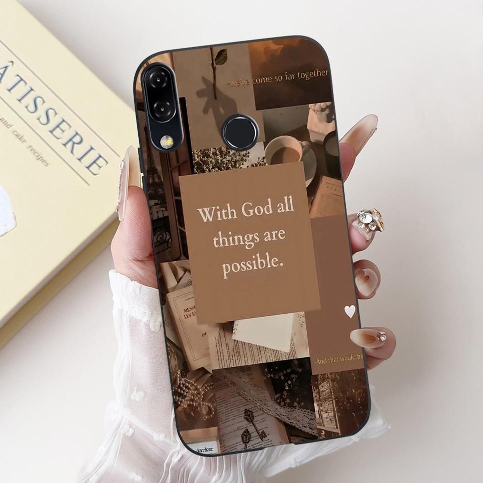 Họa tiết thời trang Vỏ động vật đáng yêu hoa cho ASUS Zenfone 5 5Z ZE620KL ZS620KL Vỏ điện thoại Vỏ silicon lỏng mềm mờ