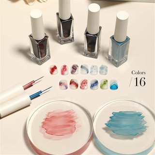 Giải pháp nhuộm màu kim loại nghệ thuật móng tay ANNIES, vẽ đường kéo, khô nhanh, gradient tự nhiên, chất lỏng làm móng cho tiệm làm móng