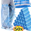 Vỏ Chống Nước Dành Cho Giày - Dùng Một Lần, Có Đế Chống Trượt (10 Đôi/Gói), Tùy Chọn Màu Xanh Hoặc Trắng