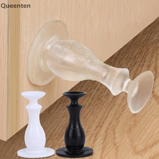 Queenten Silicone Tắt Tiếng Tự Dính Chặn Cửa Cản Cửa Hút Phía Sau Giữ Tường Bảo Vệ Cửa Ẩn QT