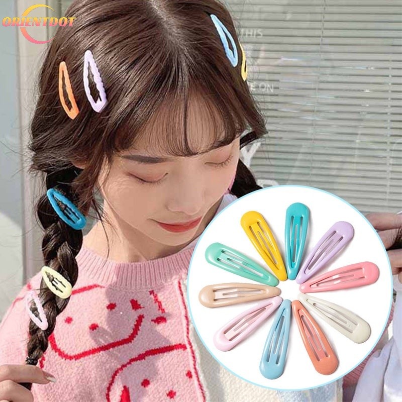 Kẹp Tóc Thời Trang Cho Bé Gái Giọt Nước Hình Bên Nổ Vịt Hóa Đơn Nhiều Màu Sắc Kẹp Ngọt Ngào Phụ Kiện Tóc