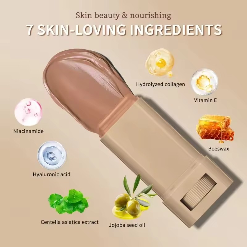 Kem nền Stick Beauty Balm Serum Boosted Skin Solid Tinted Dưỡng ẩm Serum Stick Foundation
