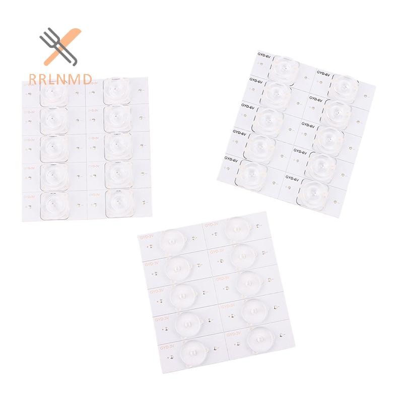 RRLNMD 10 Chiếc Hạt LED 3V 6V LCD TV LED Hạt Ánh Sáng SMD Hạt Đa Năng Cắt Nhôm Tivi Đèn Nền Dải Cho 32-65 Inch LED TV Sửa Chữa MỚI