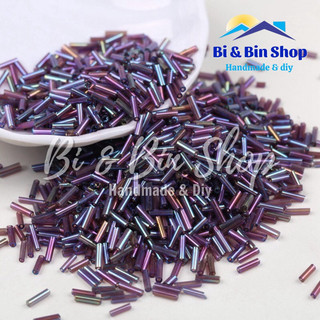 45g Cườm Khúc Dài 6-7mm Màu Ánh Cừ Đính Kết Trang Phục, Làm Phụ Kiện Thời Trang