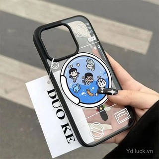Ốp điện thoại từ tính hoạt hình dễ thương sáng tạo Doraemon cho iPhone 15 Pro 16 Plus 13 Pro Max 12 14 Pro Max 11 Pro 16 15 14 12 Pro Max 13, chống sốc