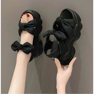 SANDAL BM QUAI NƠ HÀNG LOẠI I DA MỀM SIÊU ÊM, GIÀY QUAI HẬU NỮ, GIÀY ĐẾ XUỒNG QQ NN TT