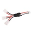 MOON 3S 3Pin XH Nam Sang Nữ Cân Bằng Cáp Sạc 13 50cm 24AWG Đĩa Vàng Cắm Cho Từ Xa 18650 Làm Mô Hình