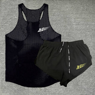 Flying Shadow Running Training Sports Suit Quick-Drying Men's and Women's Marathon Summer Racing Sleeveless Vest Track and Field Shorts i6Xp