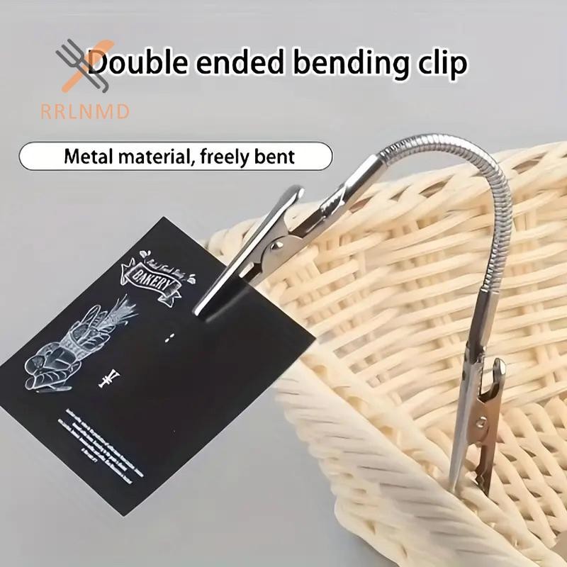 RRLNMD Di Động Muỗi Cuộn Dây Kẹp Cá Sấu Hai Đầu Kẹp Muỗi Cuộn Dây Cực Dài Kim Loại Chủ Đề Cuộn Dây Kẹp Thép Không Gỉ MỚI