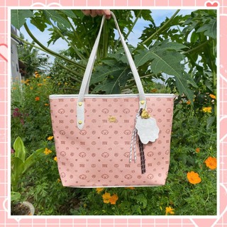 Túi xách nữ túi tote công sở thời trang kèm charm da móc gấu Liistore K275