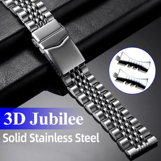 Dây đeo đồng hồ 3D Jubilee cao cấp có khóa bảo mật Dây đeo đồng hồ bằng thép không gỉ cong 20mm 22mm dành cho nam nữ cho SEIKO Diver Lặn TUNA SAMURAI Vòng đeo tay