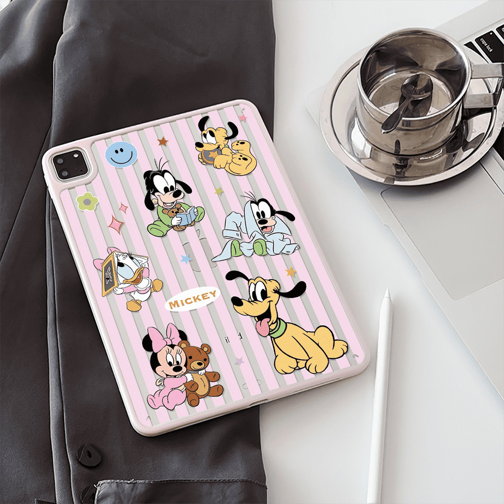 Vỏ Cứng Acrylic Vui Nhộn Puppies Dành Cho Mini6 Mini7 A17Pro IPad 5 6 7 8 9 10 11 A16 Air 2 3 4 5 6 Air 11 M2 Pro10.5 10.2 "Pro11 2018 2020 2021 2022 M4 Pro13 2024 2025