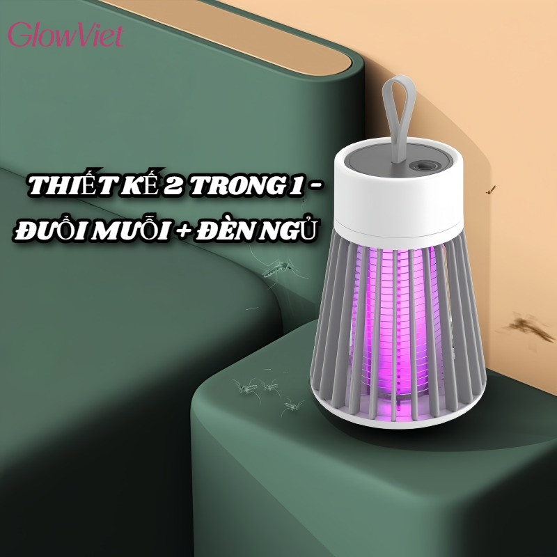 Đèn Bắt Muỗi mini,Đèn Bắt Muỗi Rạng Đông,Không Hóa Chất,Không Bức Xạ, Thiết Kế Chống Ngón Tay Chạm