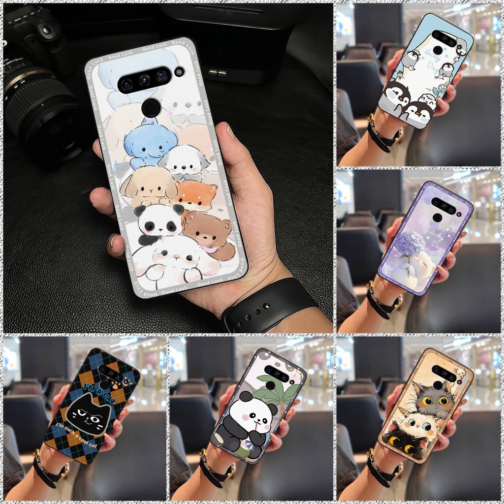 Ốp Điện Thoại TPU Mềm Bọc Toàn Bộ Cho LG V50 / V50 ThinQ, Họa Tiết Graffiti, Họa Tiết Động Vật Dễ Thương, Bảo Vệ Bền Đẹp