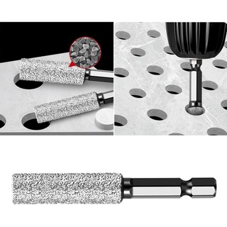 Bộ mũi khoan khô Bộ lục giác Chân kim cương lõi gạch cắt lỗ 6mm 8mm 10mm 12mm để sử dụng đá thủy tinh gốm thay thế chính xác an toàn phù hợp dùng cho gia đình căn hộ văn phòng và không gian nhỏ