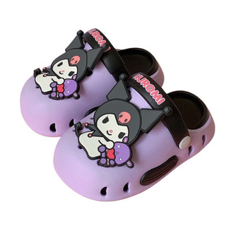 XIXITIAO Sanrio Kuromi Ngọt Ngào Thoáng Mát Bên Ngoài Mặc Quế Chó Nam Nữ Lỗ Giày Mùa Hè