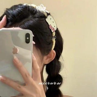 Băng Đô Kitty Dễ Thương Nữ Đầu Lâu Cao Cấp Đầu Lâu Với Răng Sóng Rửa Mặt Kem Chống Nắng Phụ Kiện Tóc